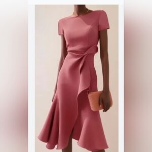 FEHAUTE Elegant Pink Dress Sz 2XL